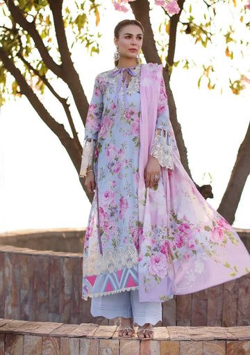 Elaf Premium | Prints Chikankari 24 | 04A OCEAN BLOSSOMS - Khanumjan  Pakistani Clothes and Designer Dresses in UK, USA 