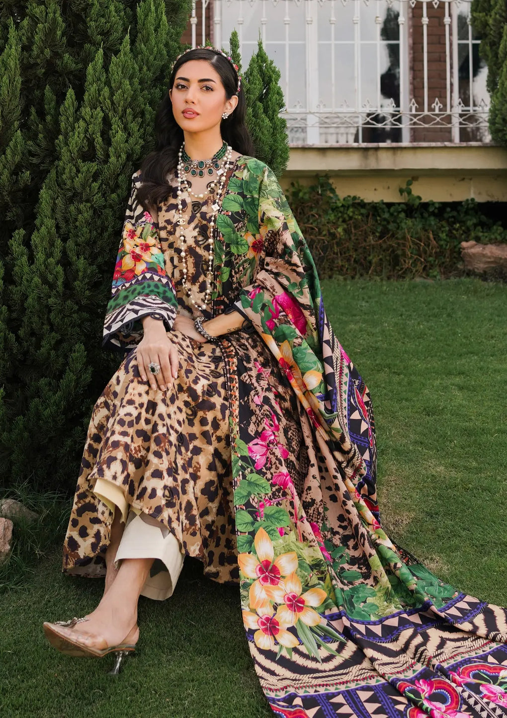 Elaf Premium | Printed Collection 24 | EEP-06A - Menagerie - Khanumjan  Pakistani Clothes and Designer Dresses in UK, USA 