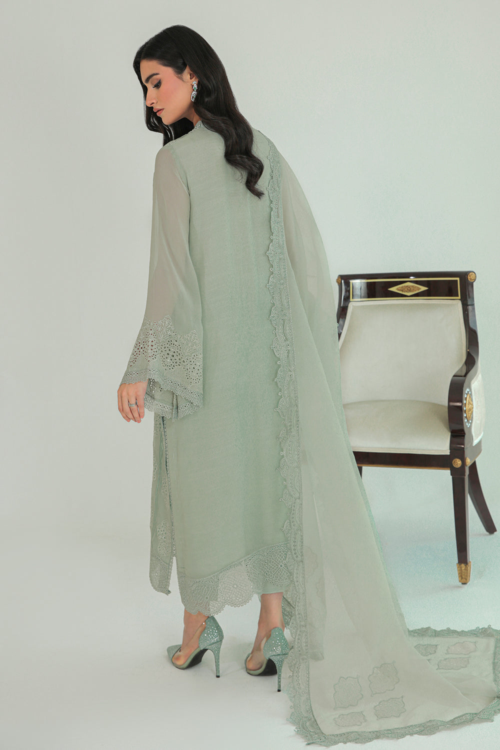 Baroque | Formals Collection | EMBROIDERED CHIFFON UF-234
