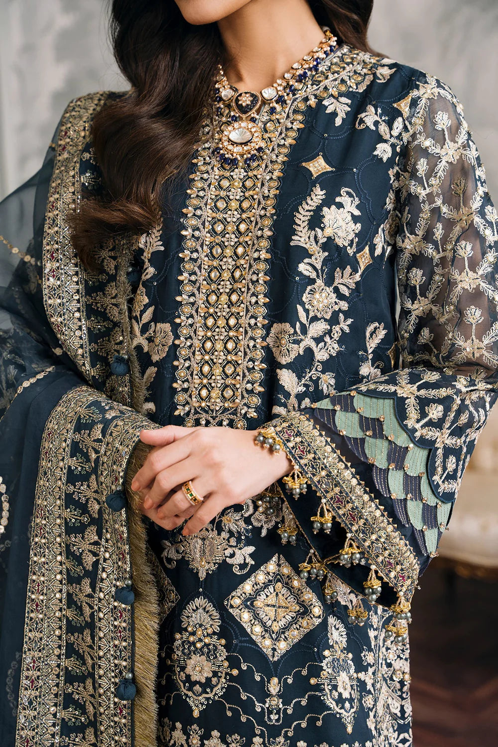 Baroque | Chantelle Embroidered Collection | CH12-01 - Khanumjan  Pakistani Clothes and Designer Dresses in UK, USA 