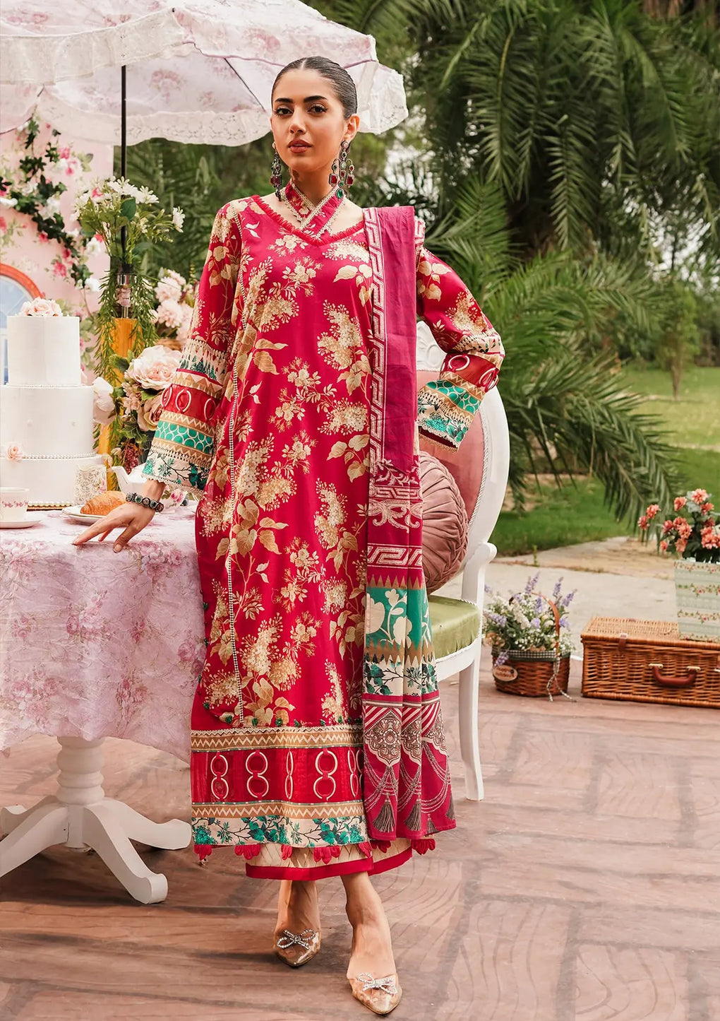 Elaf Premium | Printed Collection 24 | EEP-04A - Flores de Amor - Khanumjan  Pakistani Clothes and Designer Dresses in UK, USA 