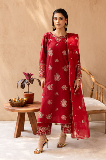 Batik | Nyra Embroidered Summer Solids | Starburst