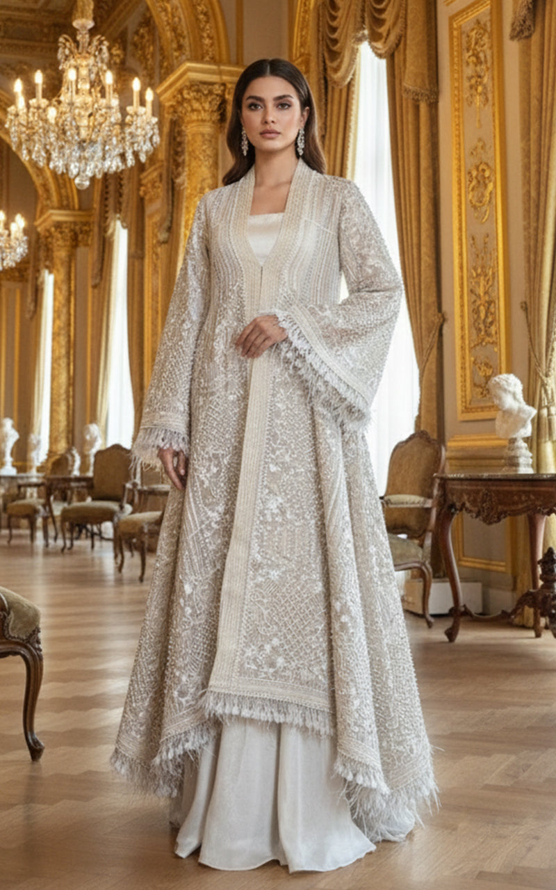Threads and Motifs | Formal Dresses 25 | Organza Embroidered Jacket