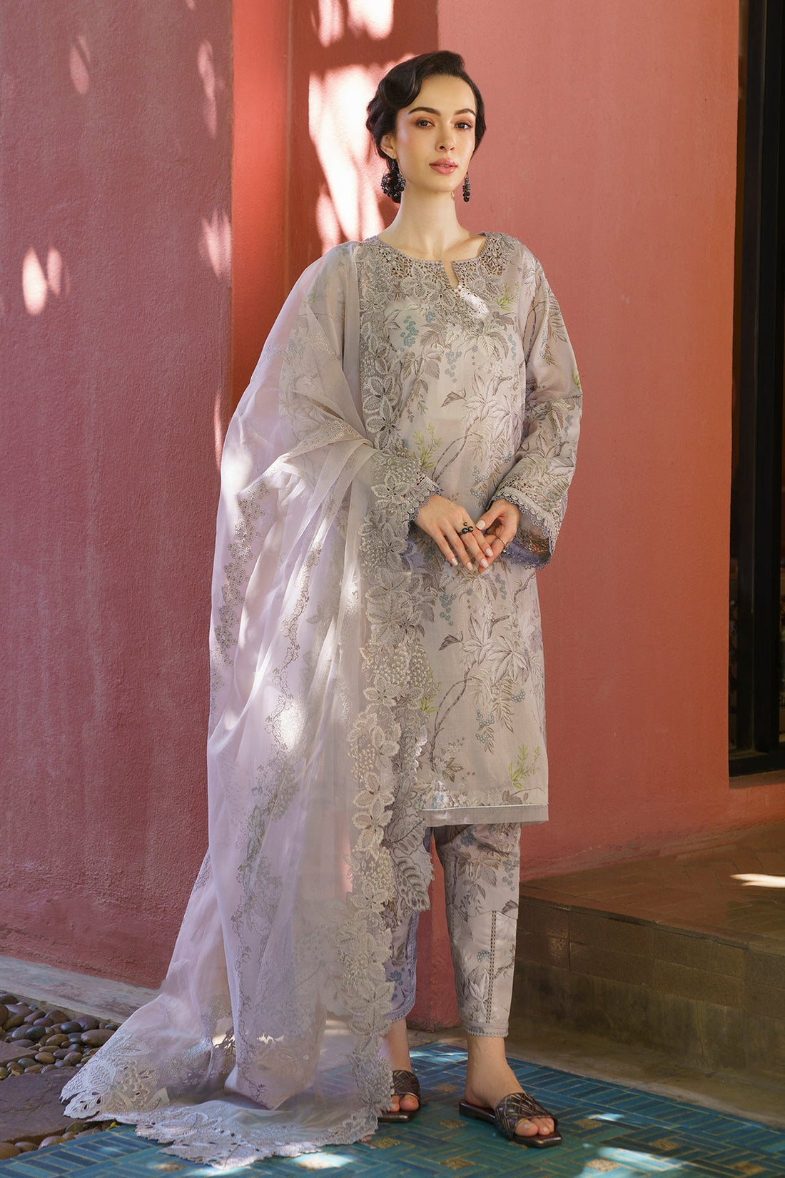 Baroque | Lawn Collection 24 | UF-578 - Khanumjan  Pakistani Clothes and Designer Dresses in UK, USA 
