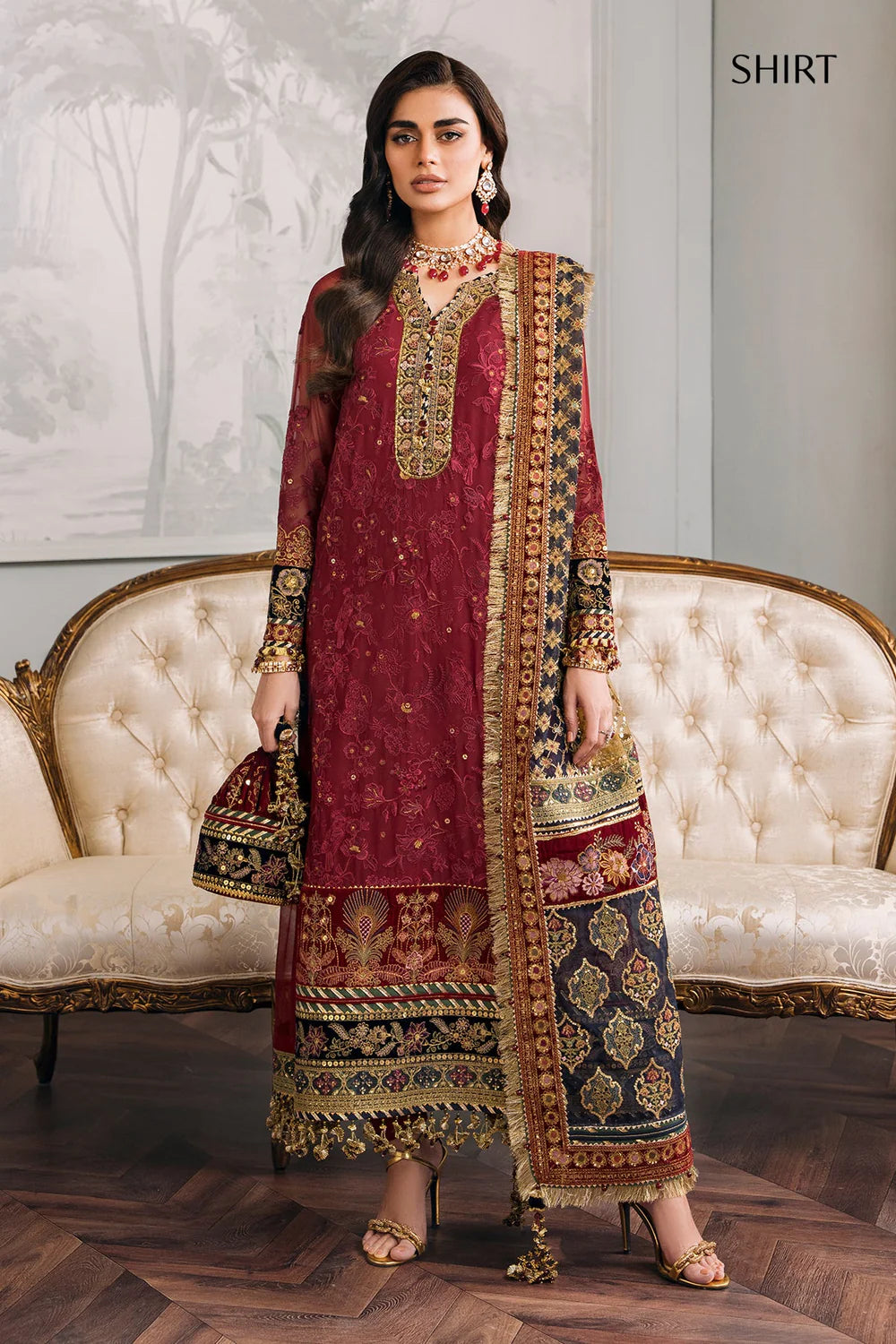 Baroque | Chantelle Embroidered Collection | CH12-07 - Khanumjan  Pakistani Clothes and Designer Dresses in UK, USA 