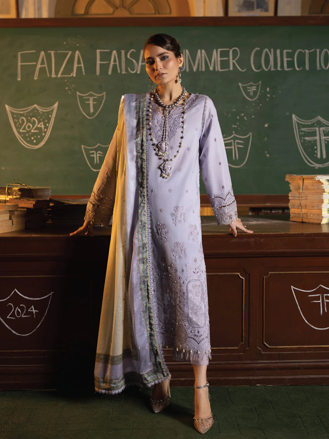 Faiza Faisal | Maya Luxury Lawn | Nazali - Khanumjan  Pakistani Clothes and Designer Dresses in UK, USA 