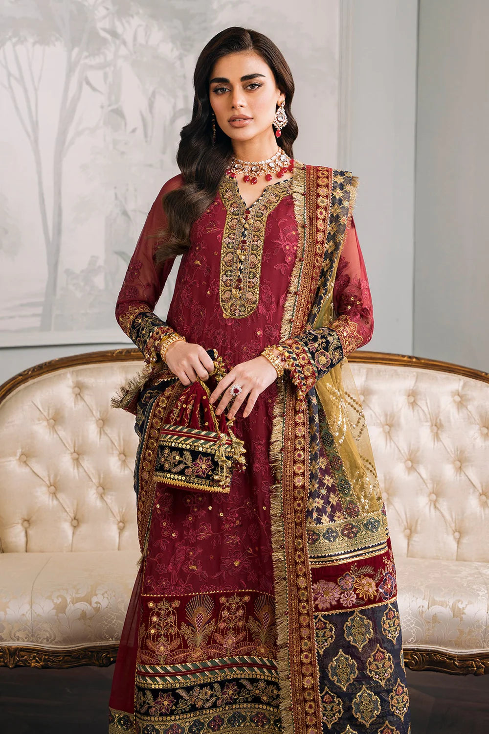 Baroque | Chantelle Embroidered Collection | CH12-07 - Khanumjan  Pakistani Clothes and Designer Dresses in UK, USA 