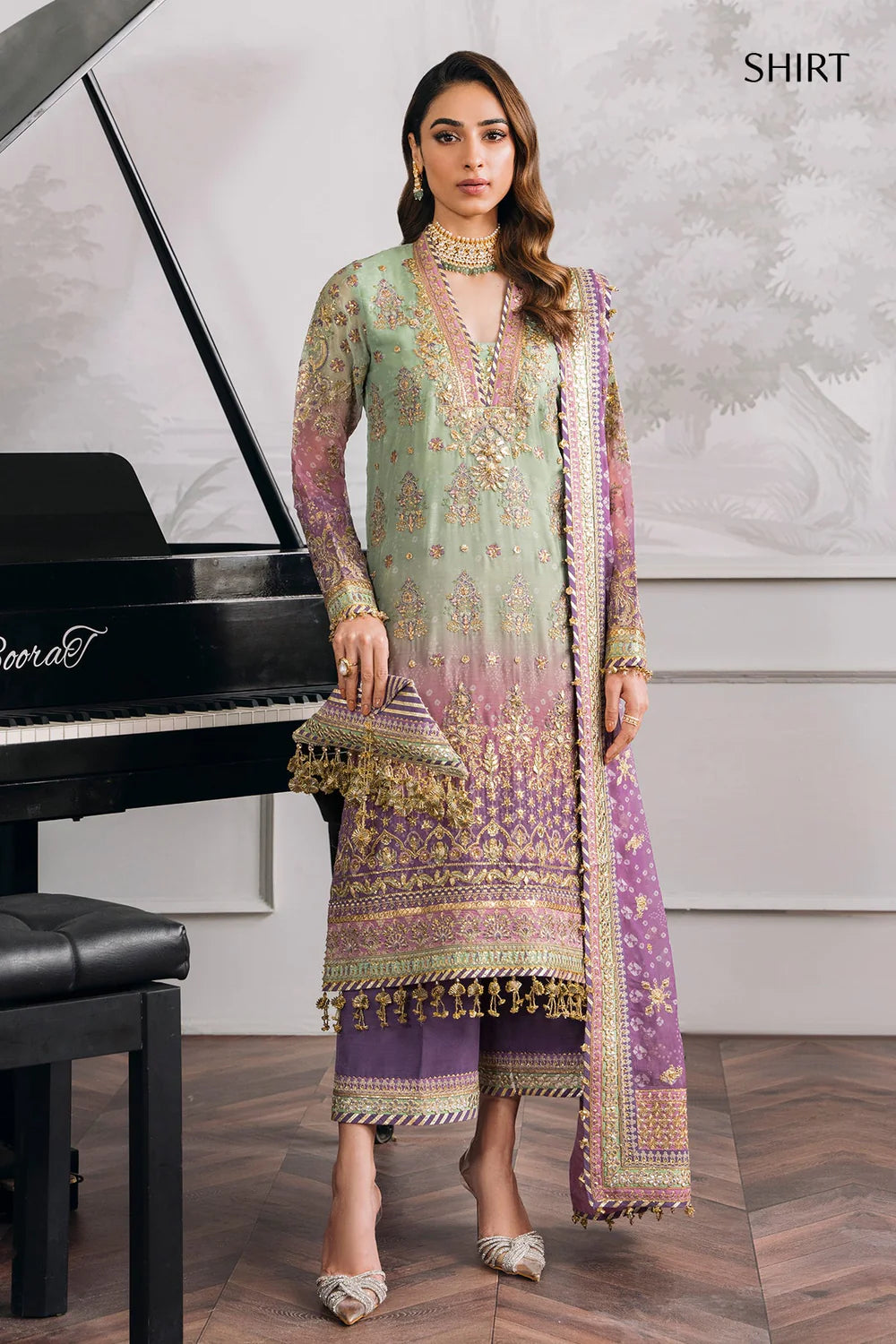 Baroque | Chantelle Embroidered Collection | CH12-08 - Khanumjan  Pakistani Clothes and Designer Dresses in UK, USA 