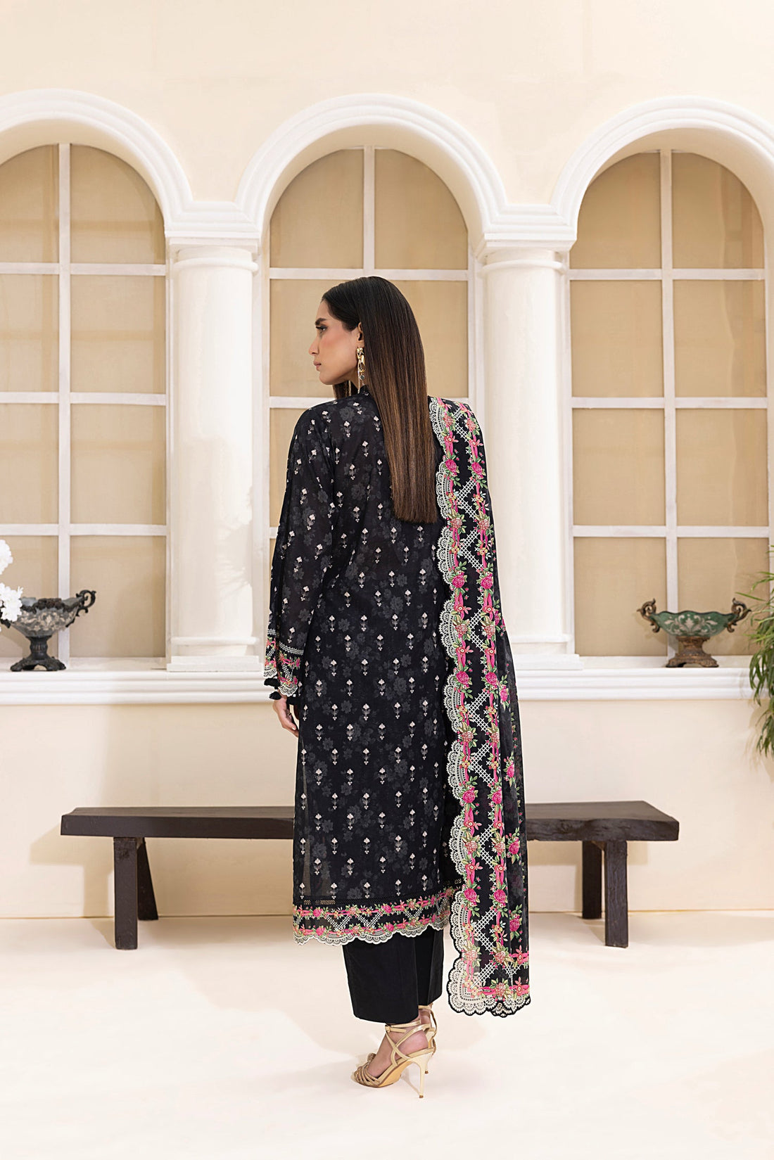 LSM | Embroidered and Printed Lawn | LG-MM-0220