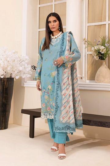 LSM | Embroidered and Printed Lawn | LG-MM-0222