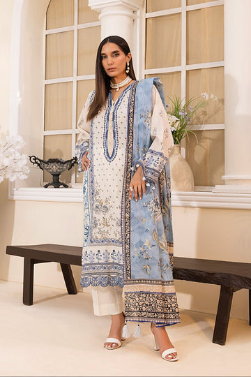 LSM | Embroidered and Printed Lawn | LG-MM-0223