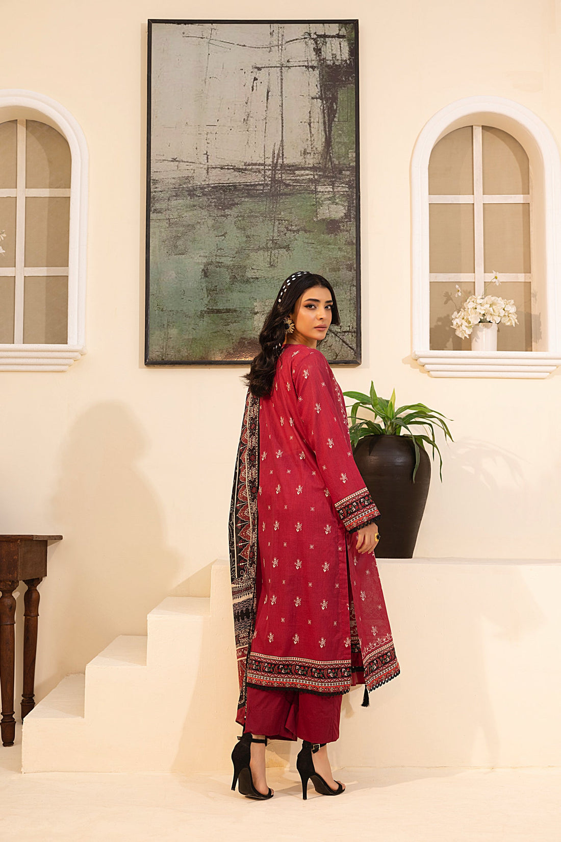 LSM | Embroidered and Printed Lawn | LG-MM-0242