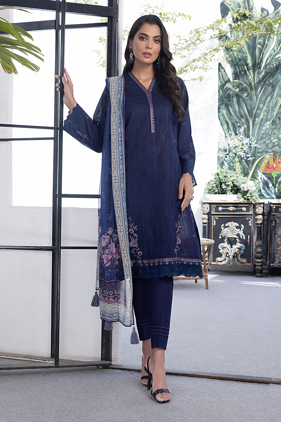 LSM | Spring Embroidered | 0122 - Khanumjan  Pakistani Clothes and Designer Dresses in UK, USA 