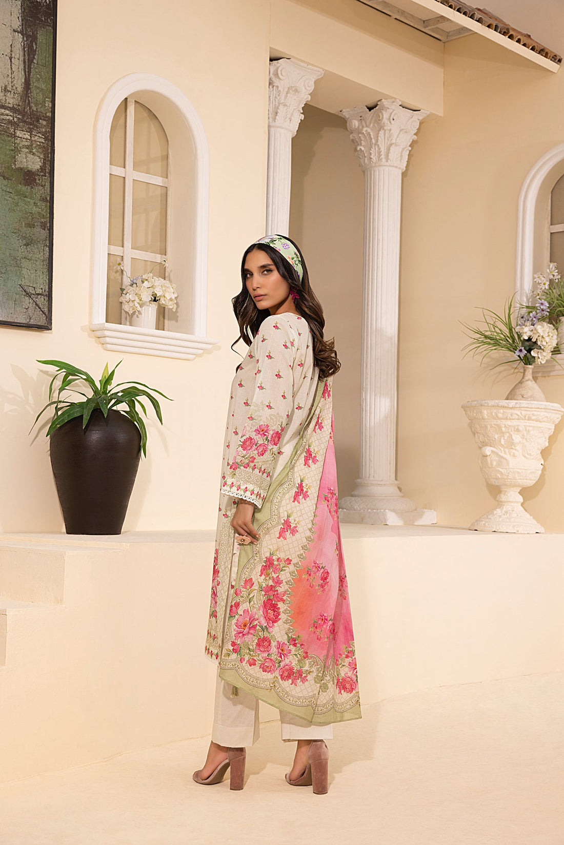 LSM | Embroidered and Printed Lawn | LG-MM-0245