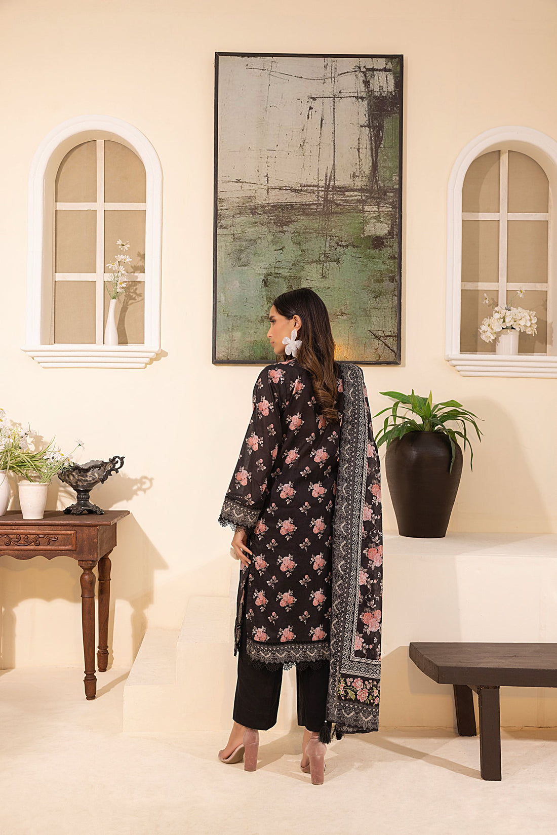 LSM | Embroidered and Printed Lawn | LG-MM-0249