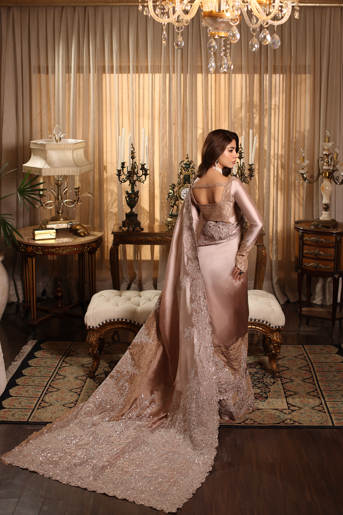 Musferah Saad | Forever Rose | Drape of Divinity