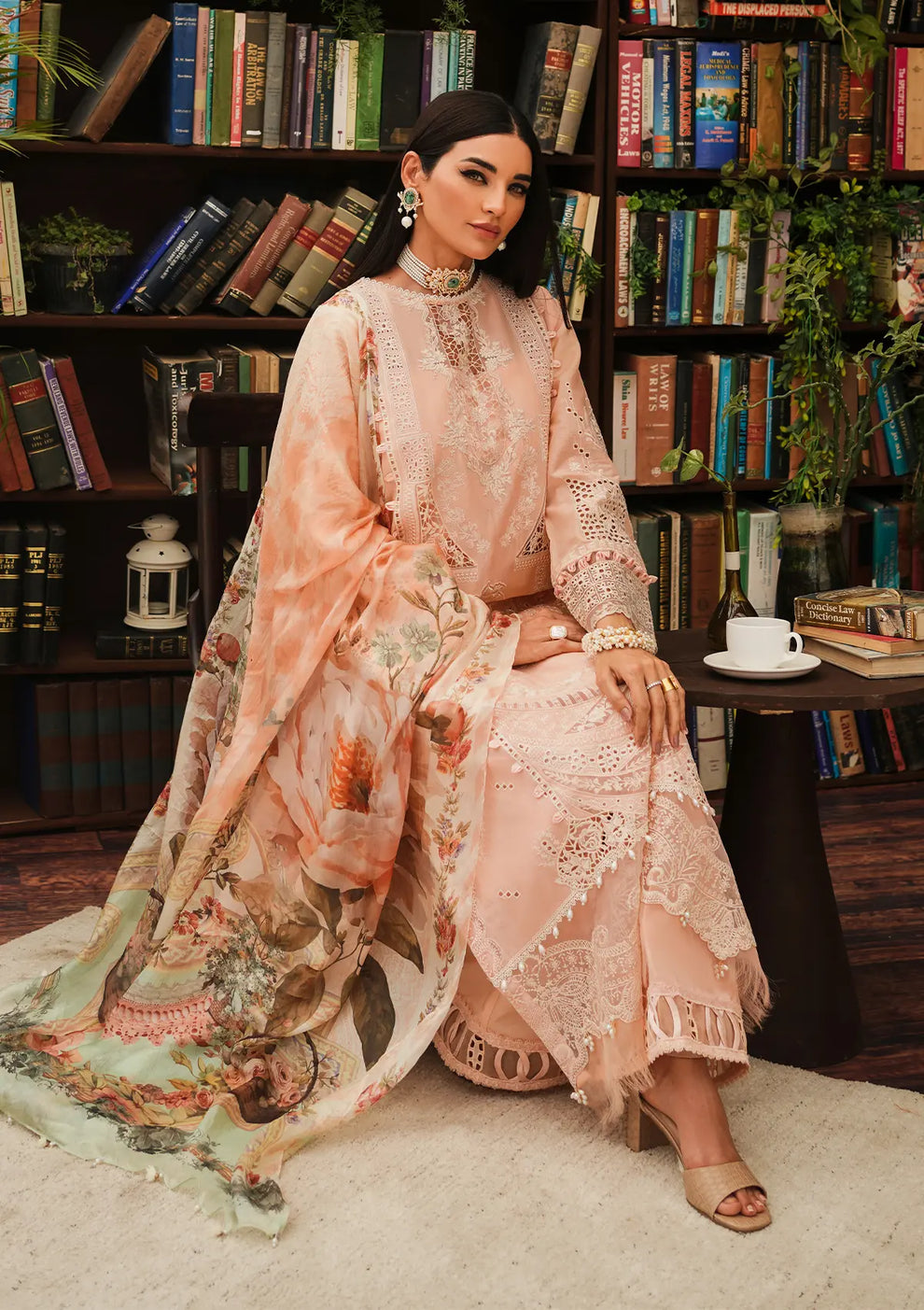 Kahf Premium | Luxury Lawn 24 | KLE-03A Flamingo - Khanumjan  Pakistani Clothes and Designer Dresses in UK, USA 