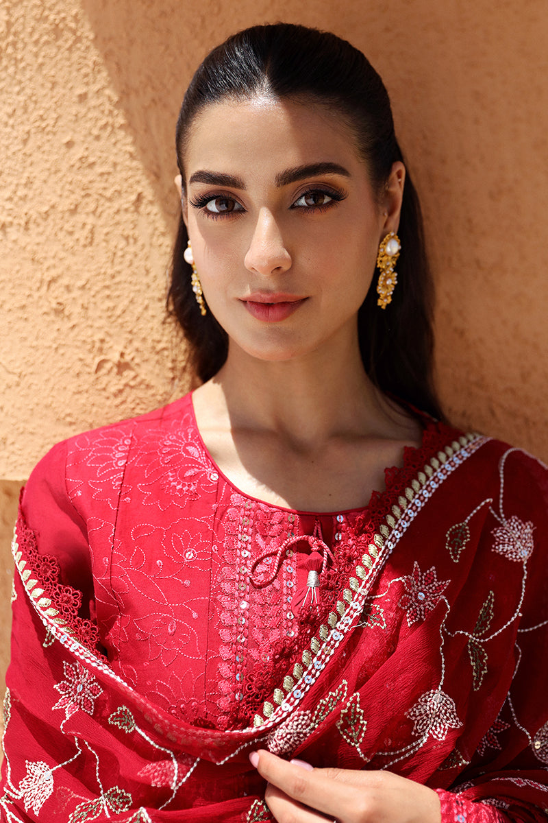 Cross Stitch | Eid Lawn 24 | VERMILLION SCARLET - Khanumjan  Pakistani Clothes and Designer Dresses in UK, USA 