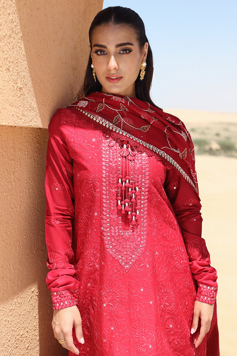 Cross Stitch | Eid Lawn 24 | VERMILLION SCARLET - Khanumjan  Pakistani Clothes and Designer Dresses in UK, USA 