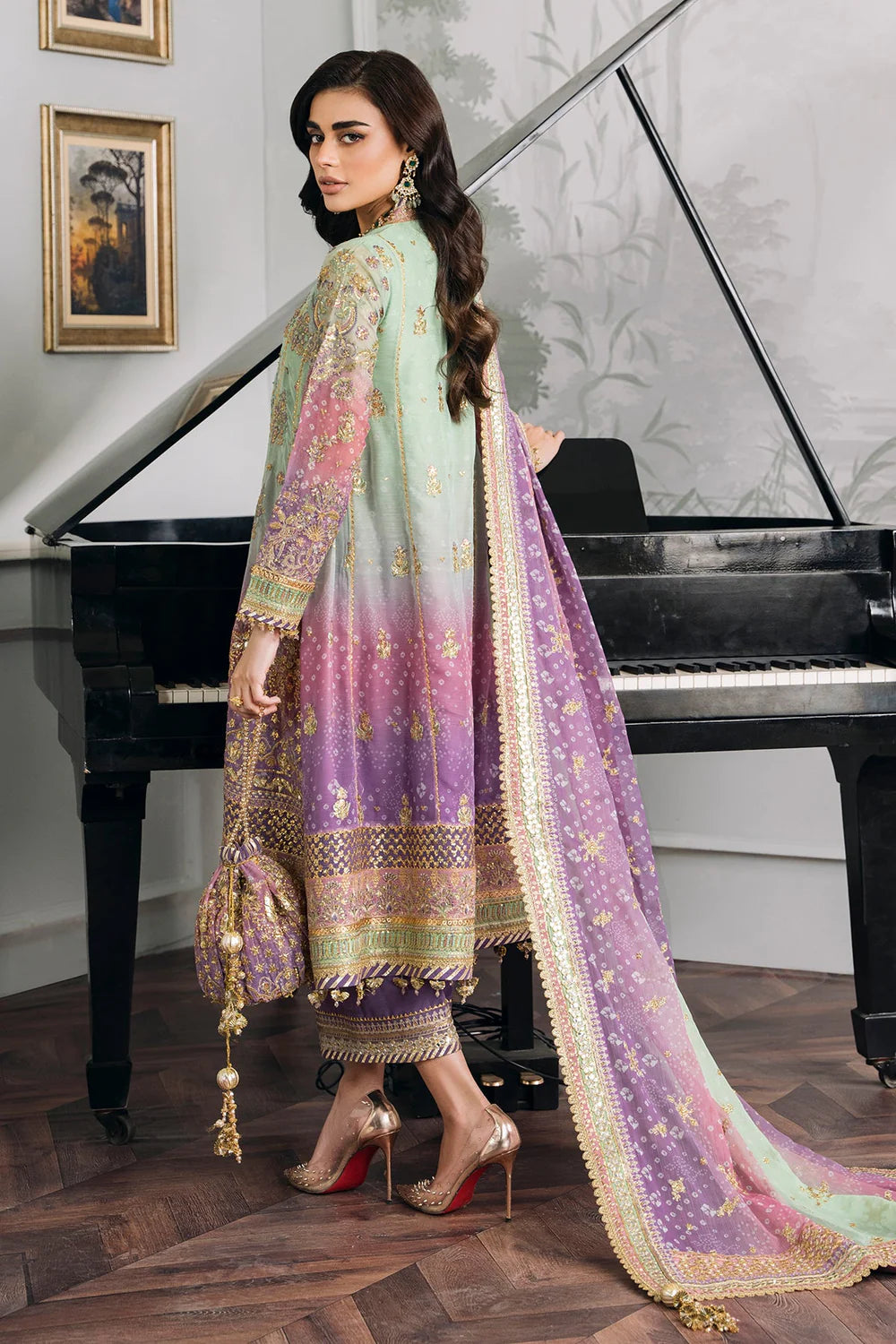 Baroque | Chantelle Embroidered Collection | CH12-08 - Khanumjan  Pakistani Clothes and Designer Dresses in UK, USA 