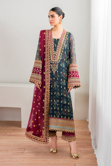 Baroque | Formals Collection | EMBROIDERED CHIFFON UF-689