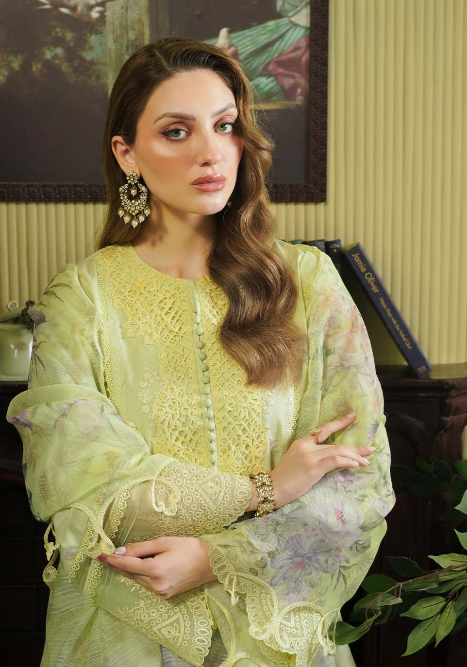 Zarqash | Tresor Luxury Lawn 24 | ZQT 008 PRIMROSE - Khanumjan  Pakistani Clothes and Designer Dresses in UK, USA 