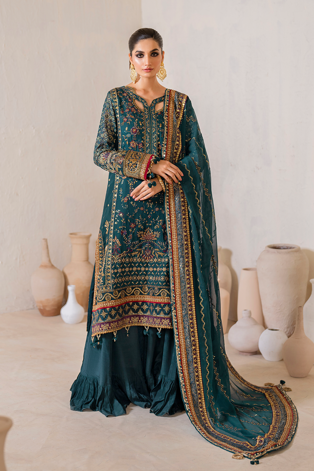 Iznik | Chinnon Chiffon | CC-46 Embroidered Chiffon