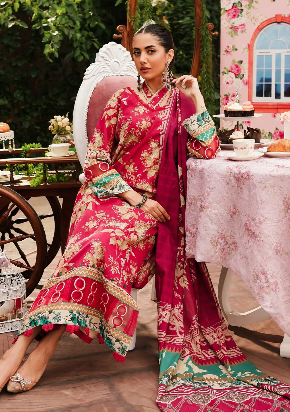 Elaf Premium | Printed Collection 24 | EEP-04A - Flores de Amor - Khanumjan  Pakistani Clothes and Designer Dresses in UK, USA 