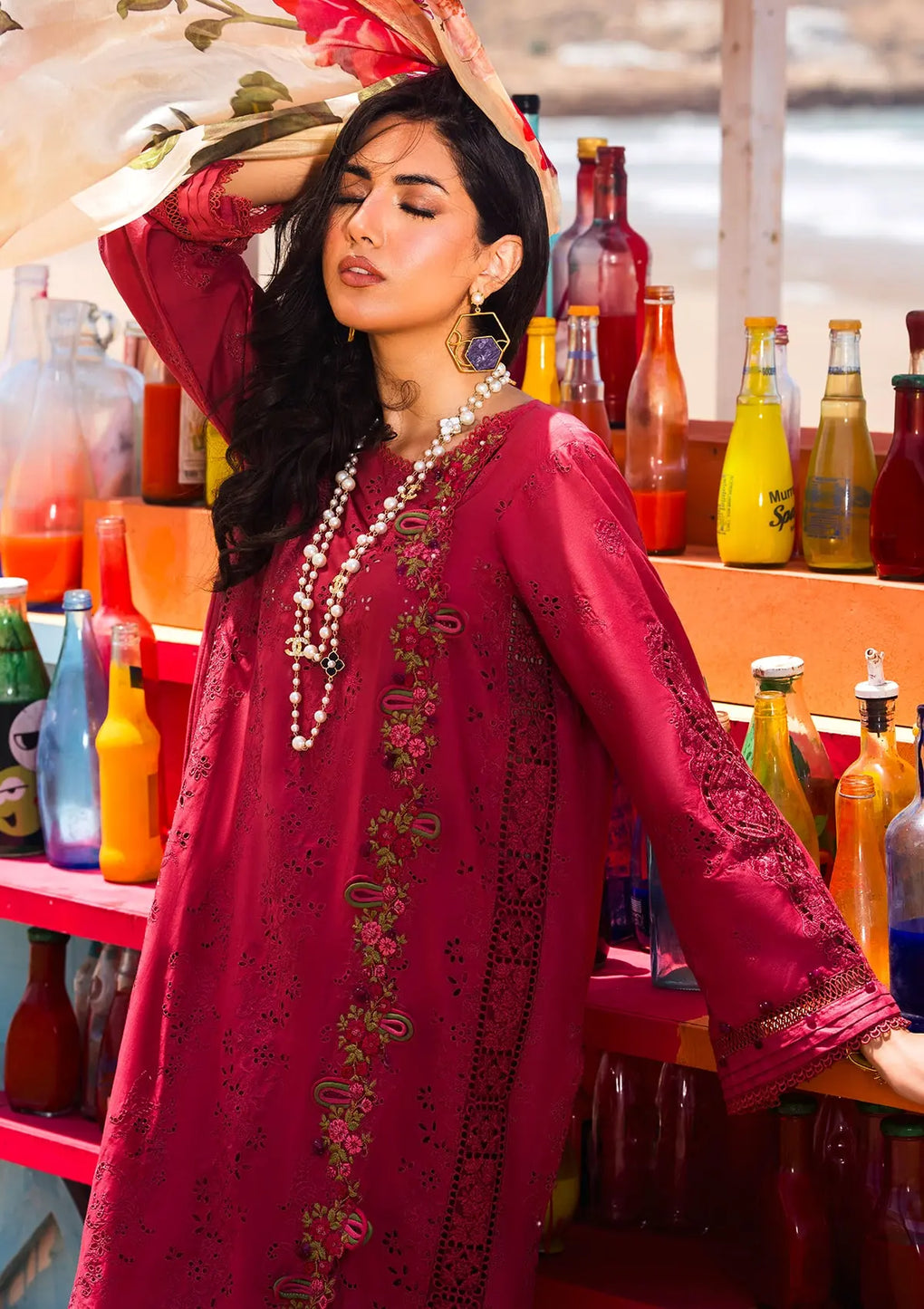 Elaf Premium | Hai Kuch Festive Lawn 24 | EHK-05 Naaz - Khanumjan  Pakistani Clothes and Designer Dresses in UK, USA 