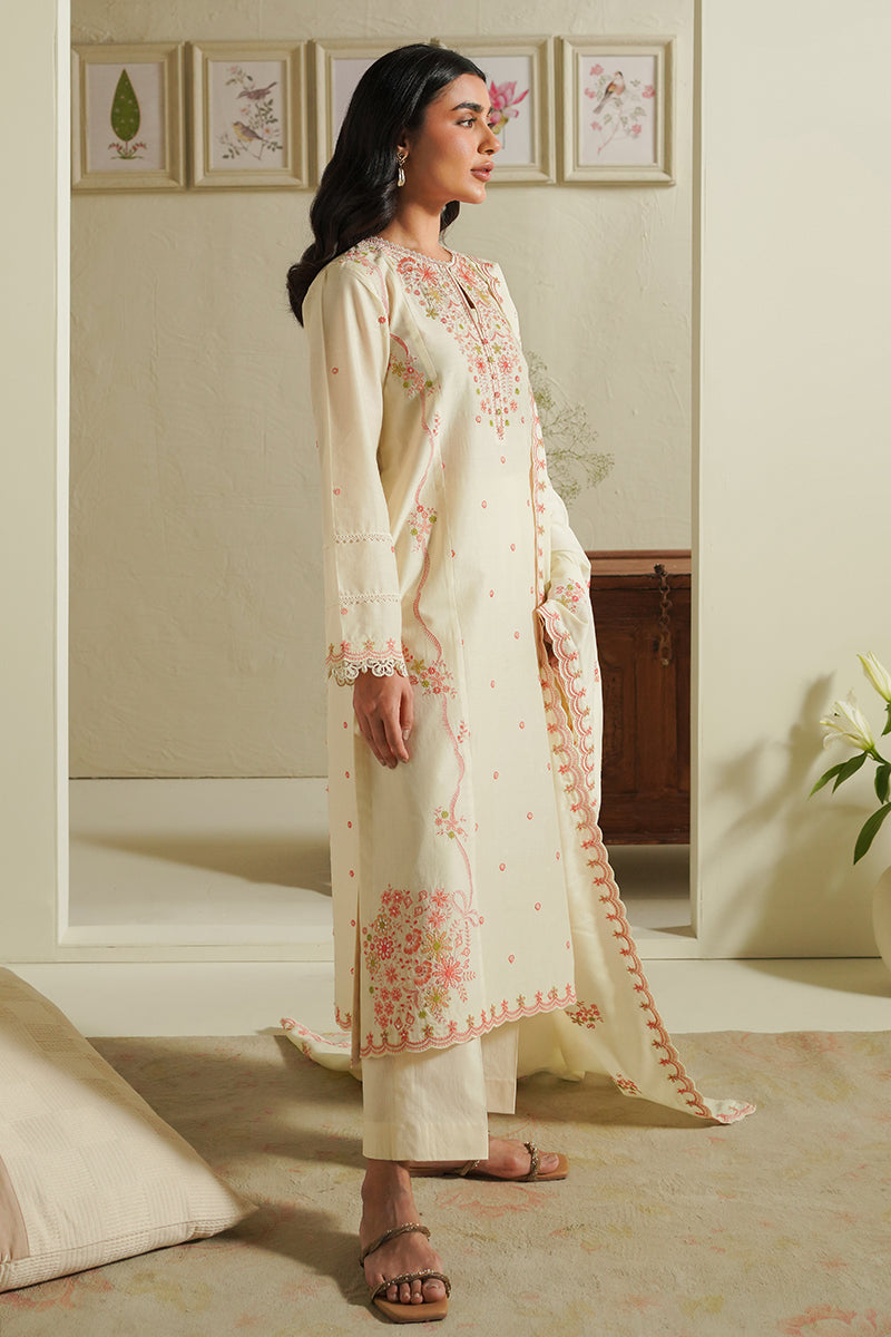 Cross Stitch | Mahiri Embroidered Lawn 24 | IVORY BLOSSOM - Khanumjan  Pakistani Clothes and Designer Dresses in UK, USA 