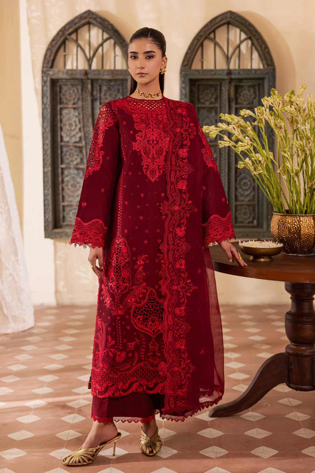 Rajbari | Selene Premium Festive Lawn | Nyra