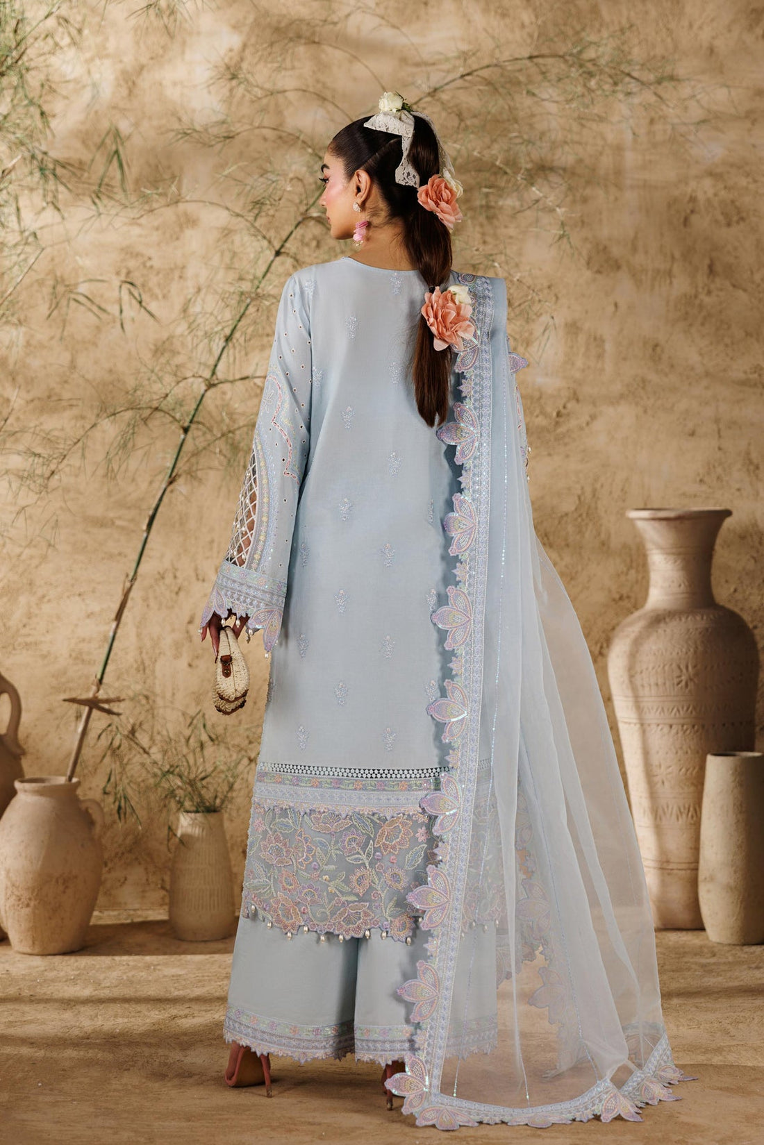 Akbar Aslam | Elea Lawn 26 | Saffron