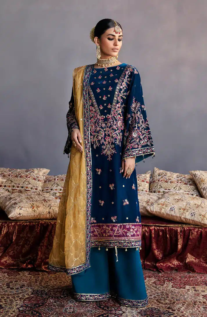 Emaan Adeel | Makhmal Velvet Edition 23 | MK-01 SUFINA - Khanumjan  Pakistani Clothes and Designer Dresses in UK, USA 