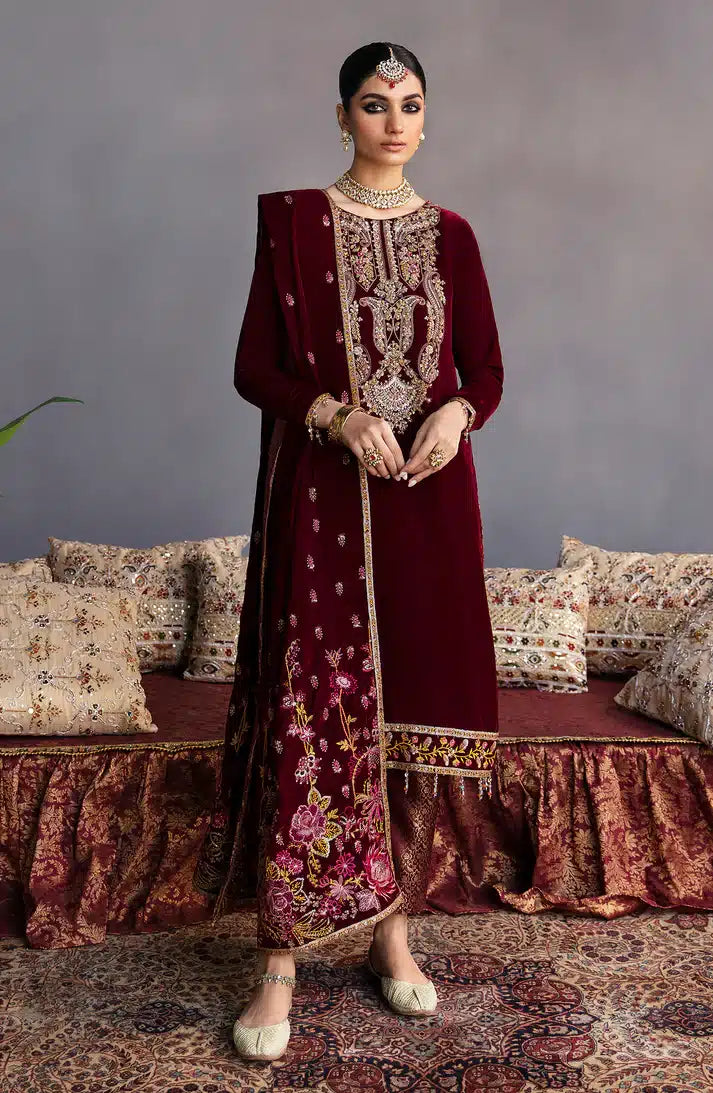 Emaan Adeel | Makhmal Velvet Edition 23 | MK-02 ROSHANAY - Khanumjan  Pakistani Clothes and Designer Dresses in UK, USA 