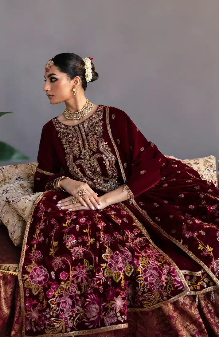 Emaan Adeel | Makhmal Velvet Edition 23 | MK-02 ROSHANAY - Khanumjan  Pakistani Clothes and Designer Dresses in UK, USA 