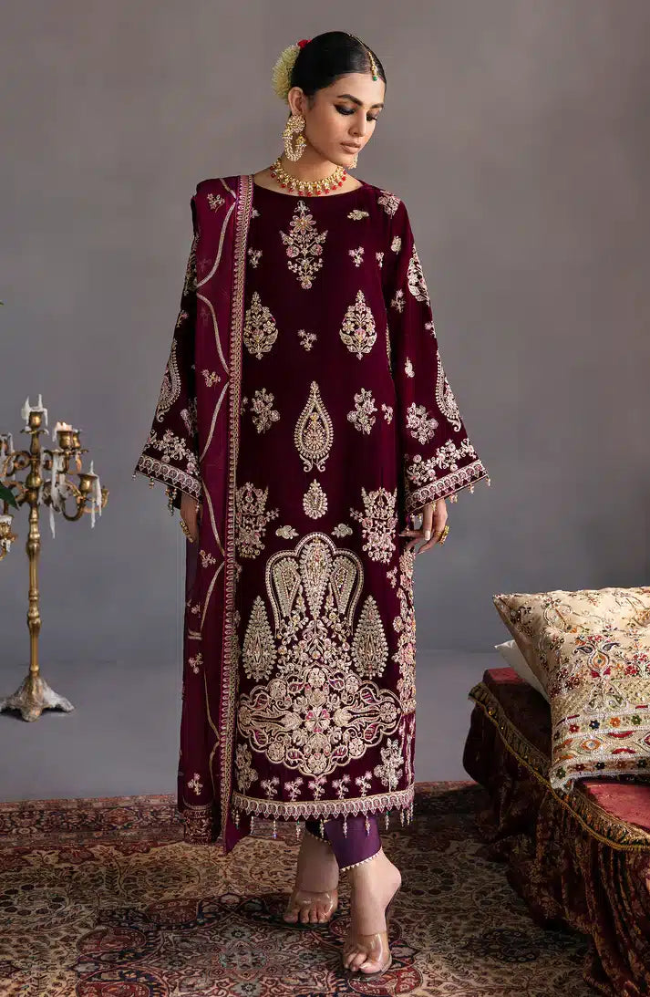 Emaan Adeel | Makhmal Velvet Edition 23 | MK-04 HAYAL - Khanumjan  Pakistani Clothes and Designer Dresses in UK, USA 