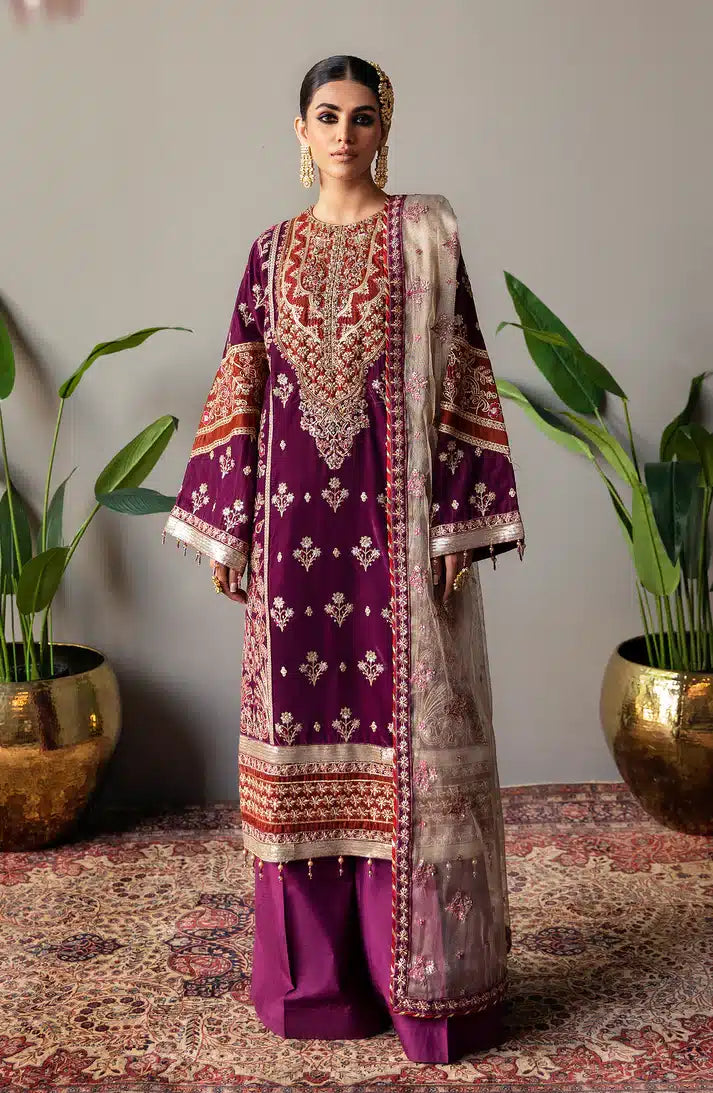 Emaan Adeel | Makhmal Velvet Edition 23 | MK-05 MAHZARA - Khanumjan  Pakistani Clothes and Designer Dresses in UK, USA 