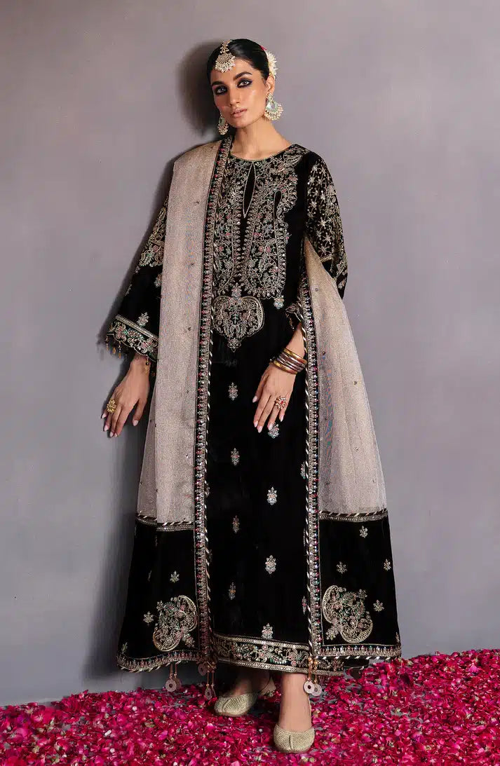 Emaan Adeel | Makhmal Velvet Edition 23 | MK-08 AQS - Khanumjan  Pakistani Clothes and Designer Dresses in UK, USA 