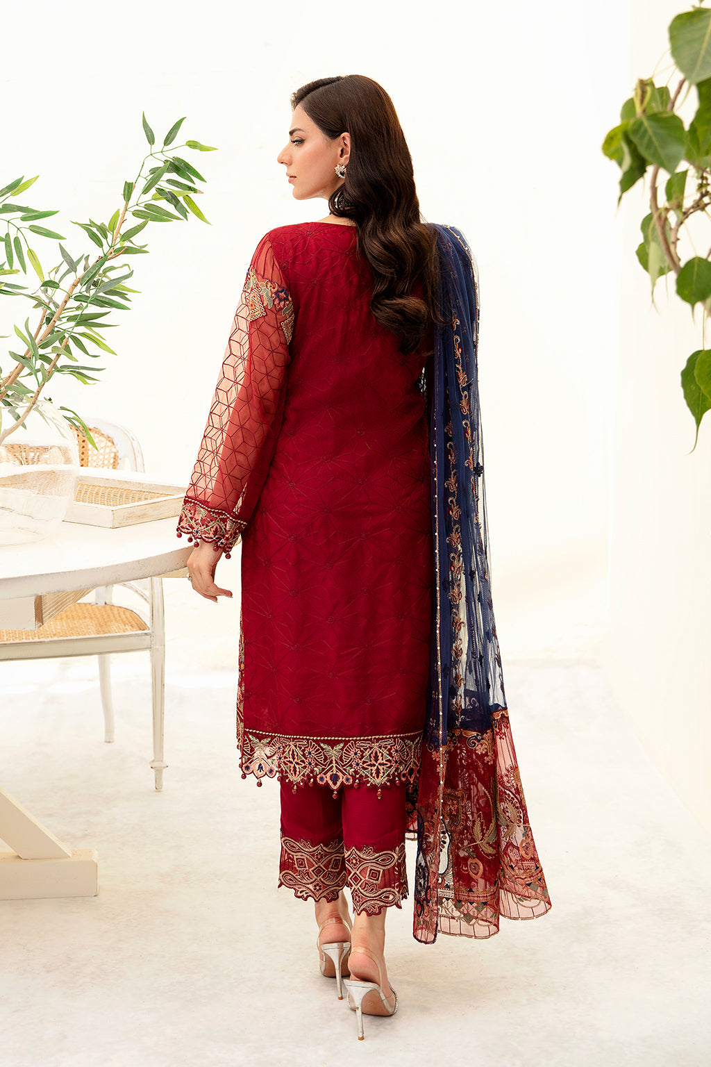 Ramsha | Minhal Organza Collection | M-908 - Khanumjan  Pakistani Clothes and Designer Dresses in UK, USA 