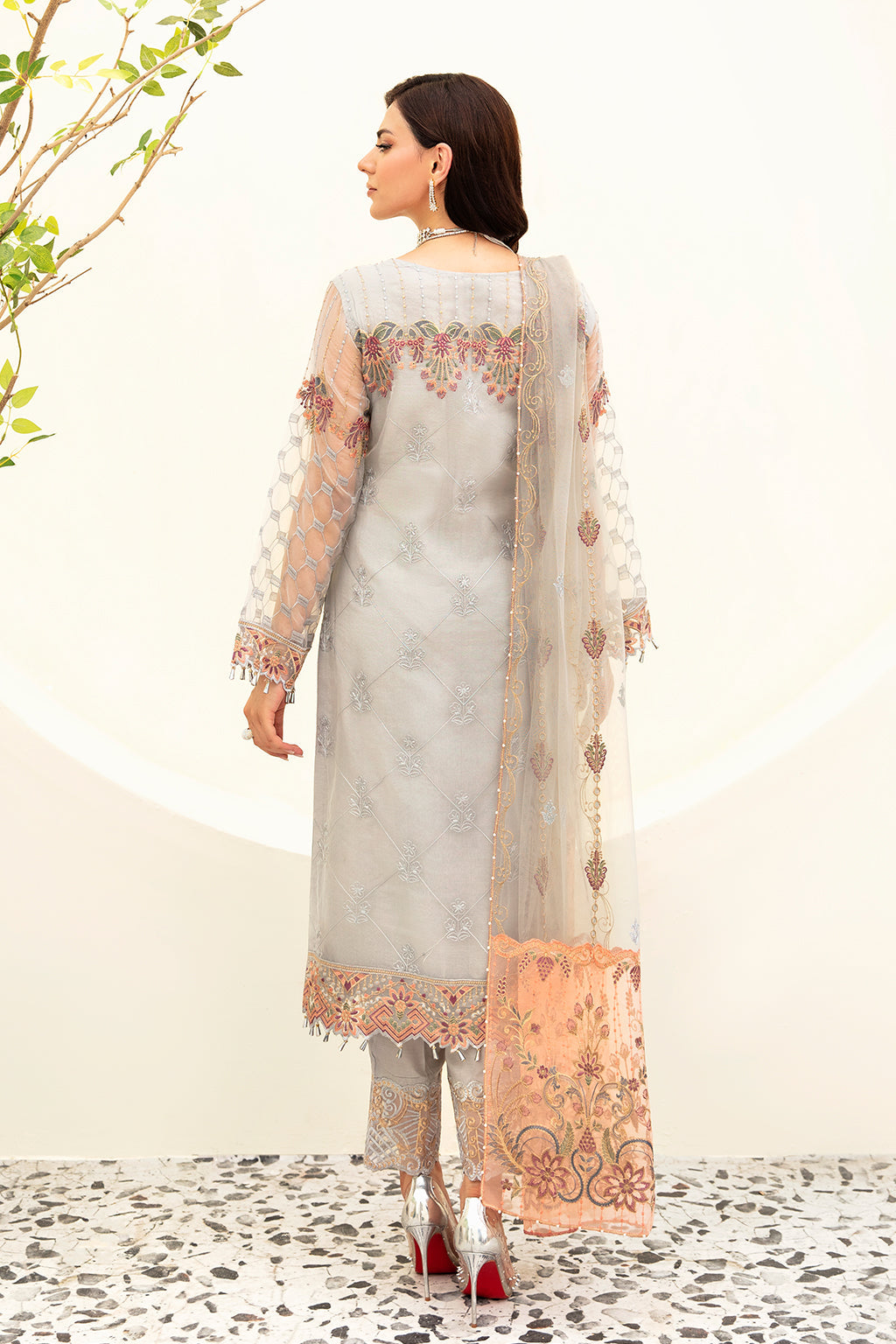 Ramsha | Minhal Organza Collection | M-909 - Khanumjan  Pakistani Clothes and Designer Dresses in UK, USA 