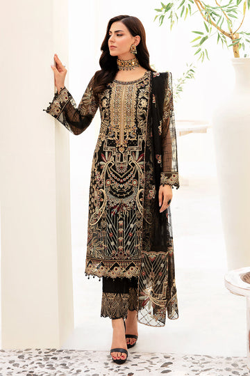 Ramsha | Minhal Organza Collection | M-906 - Khanumjan  Pakistani Clothes and Designer Dresses in UK, USA 