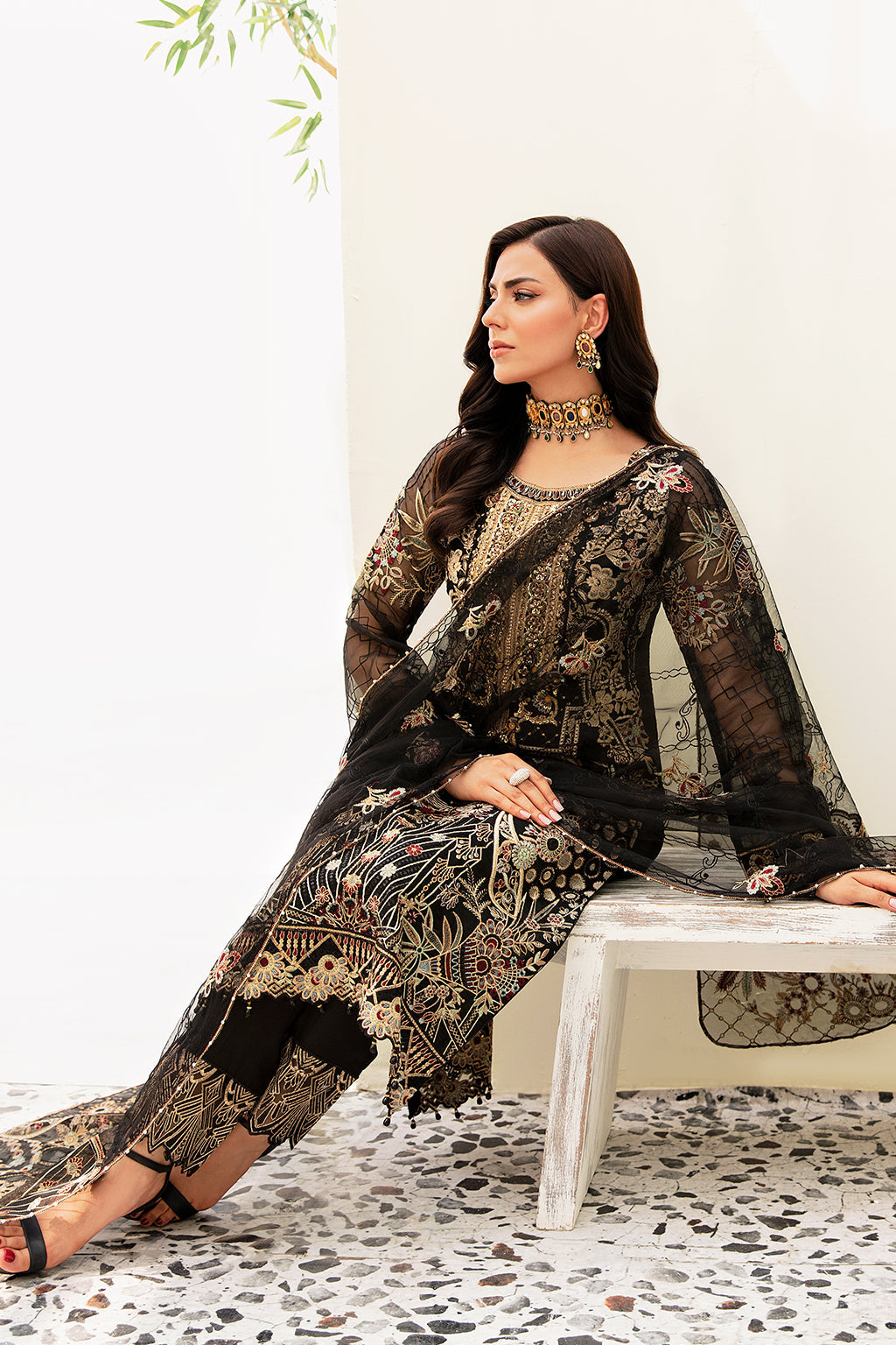 Ramsha | Minhal Organza Collection | M-906 - Khanumjan  Pakistani Clothes and Designer Dresses in UK, USA 