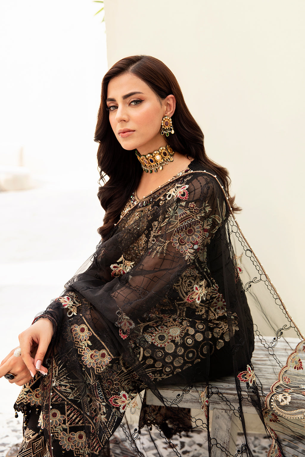 Ramsha | Minhal Organza Collection | M-906 - Khanumjan  Pakistani Clothes and Designer Dresses in UK, USA 