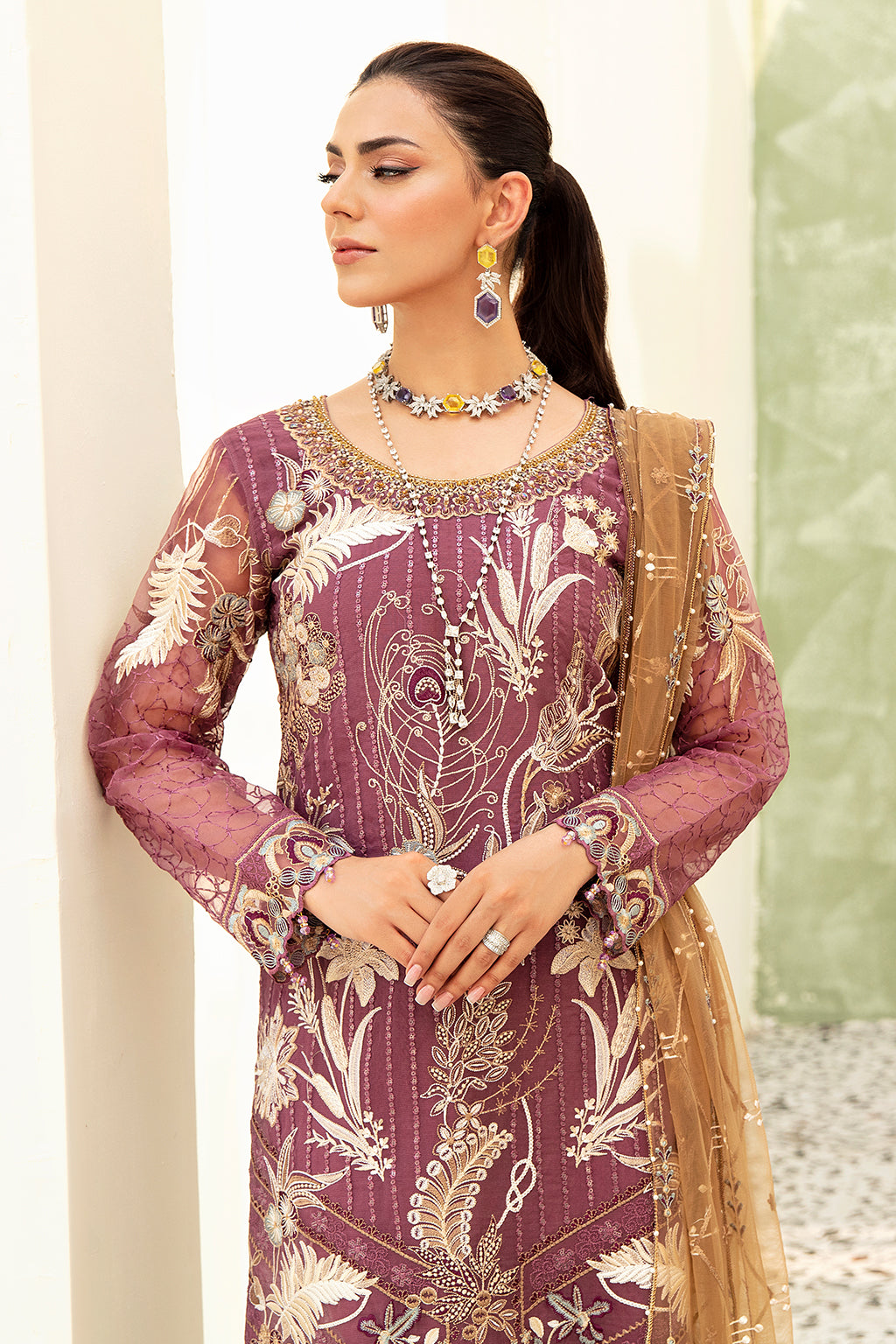 Ramsha | Minhal Organza Collection | M-910 - Khanumjan  Pakistani Clothes and Designer Dresses in UK, USA 