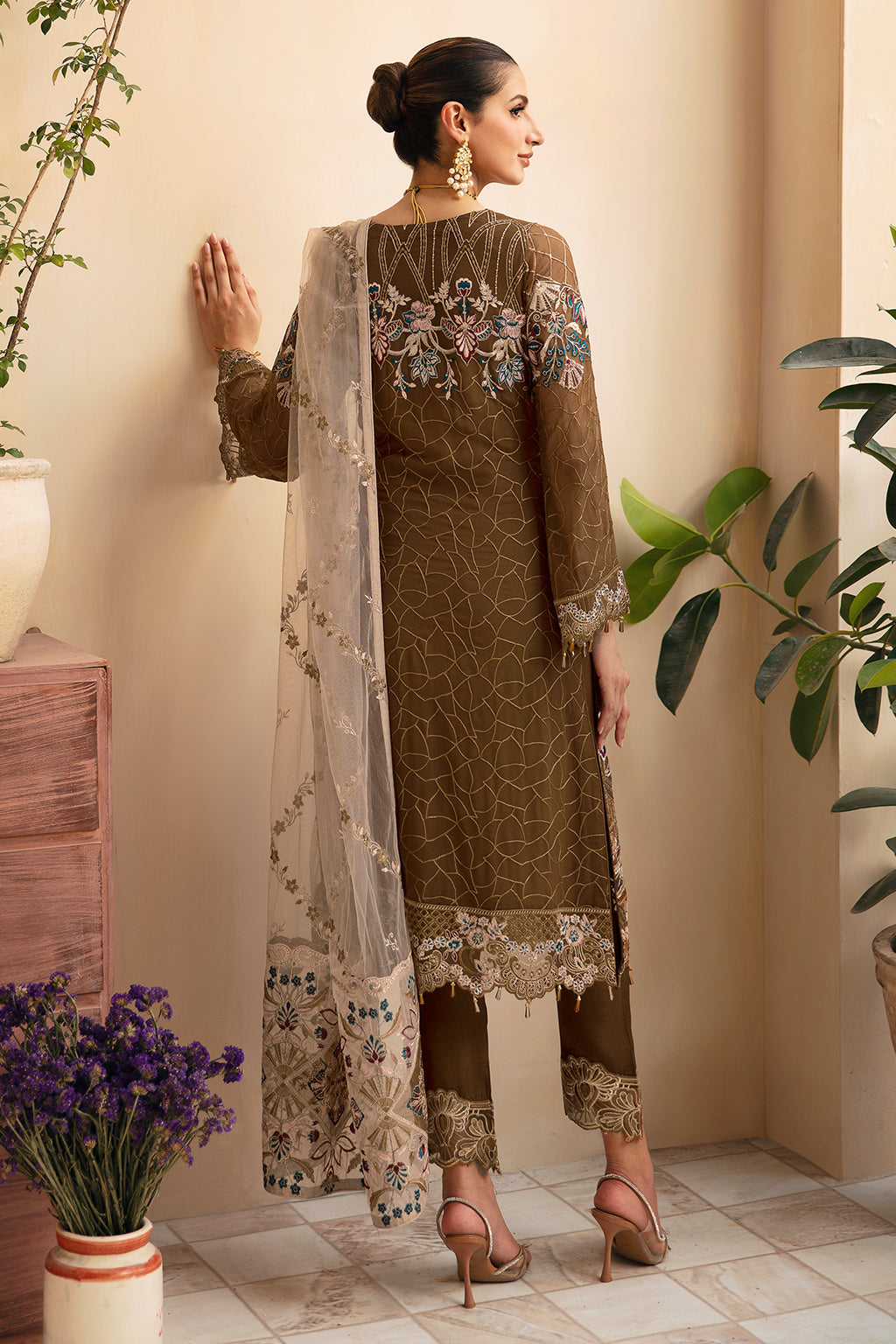 Ramsha | Chevron Chiffon Collection | A-910