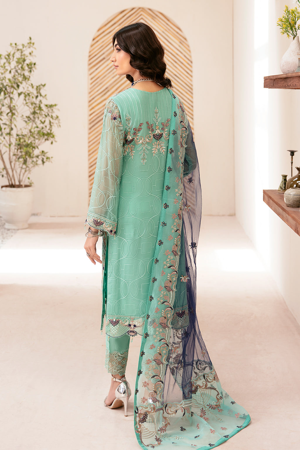 Ramsha | Rangoon Chiffon Collection 24 | D-1207 - Khanumjan  Pakistani Clothes and Designer Dresses in UK, USA 