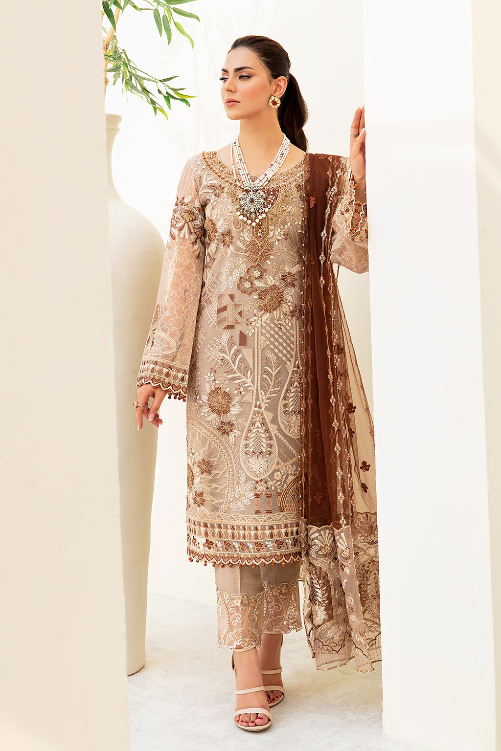 Ramsha | Minhal Organza Collection | M-904 - Khanumjan  Pakistani Clothes and Designer Dresses in UK, USA 