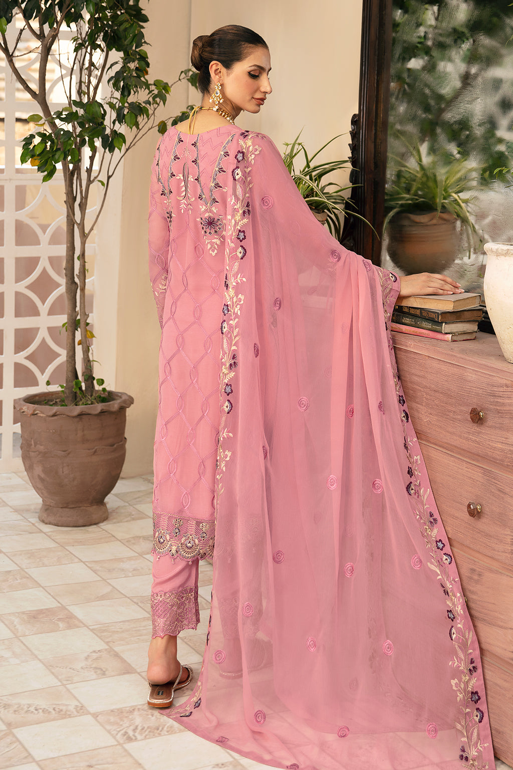 Ramsha | Chevron Chiffon Collection | A-909