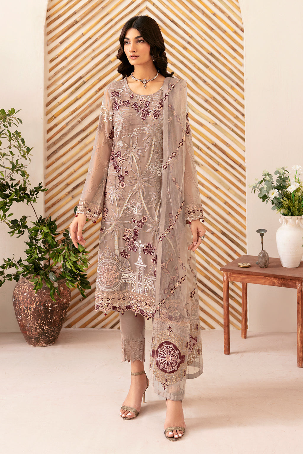 Ramsha | Rangoon Chiffon Collection 24 | D-1206 - Khanumjan  Pakistani Clothes and Designer Dresses in UK, USA 