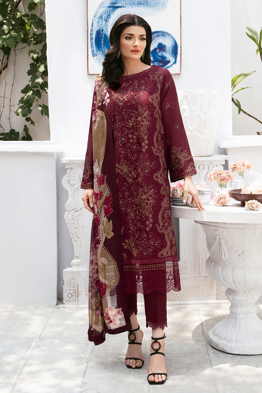 Ramsha | Andaaz Lawn Collection | Z-907 - Khanumjan  Pakistani Clothes and Designer Dresses in UK, USA 